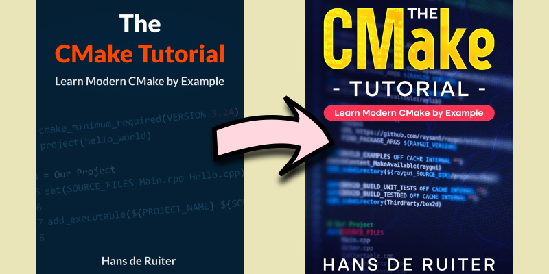The CMake Tutorial's Cover Upgrade